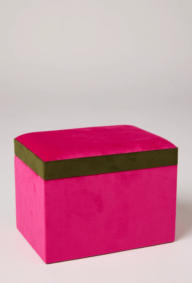 Velvet Jewellery Box - Prickly Pear-KIP & CO-P&amp;K The General Store