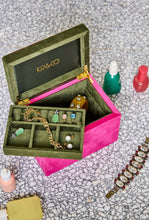 Load image into Gallery viewer, Velvet Jewellery Box - Prickly Pear-KIP &amp; CO-P&amp;K The General Store
