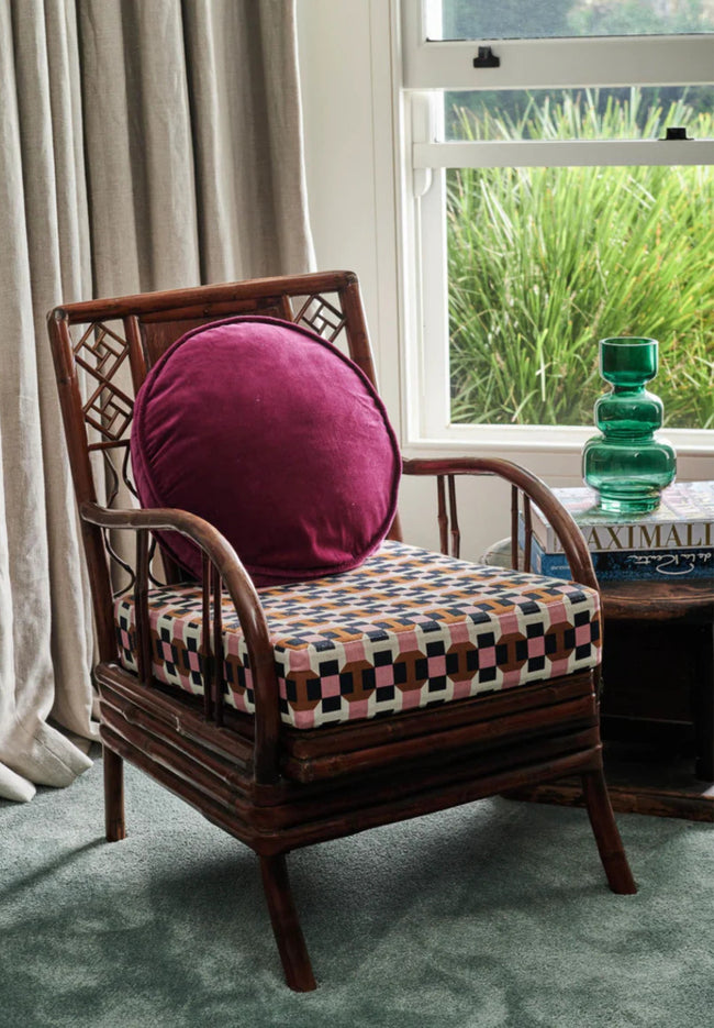 Velvet Pea Cushion - Anemone-KIP & CO-P&amp;K The General Store