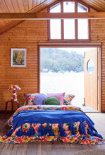 Load image into Gallery viewer, Velvet Pea Cushion - Campsite-KIP &amp; CO-P&amp;K The General Store
