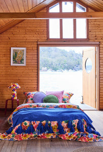 Velvet Pea Cushion - Campsite-KIP & CO-P&amp;K The General Store