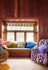 Velvet Pea Cushion - Jacaranda-KIP & CO-P&amp;K The General Store