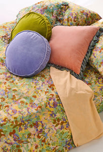 Velvet Pea Cushion - Jacaranda-KIP & CO-P&amp;K The General Store