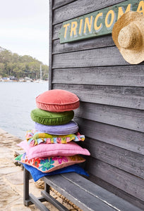 Velvet Pea Cushion - Jacaranda-KIP & CO-P&amp;K The General Store