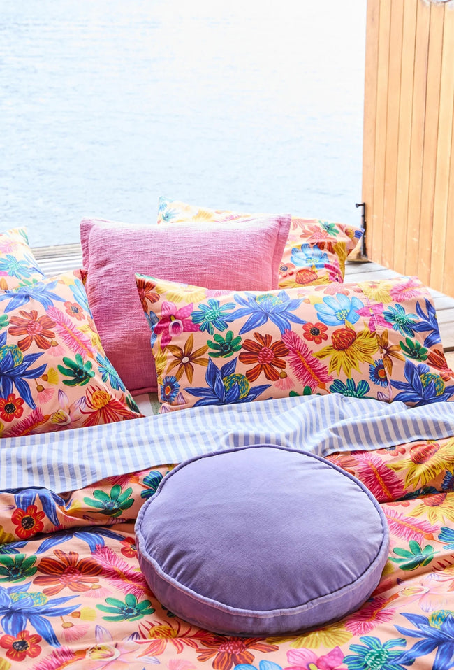 Velvet Pea Cushion - Jacaranda-KIP & CO-P&amp;K The General Store