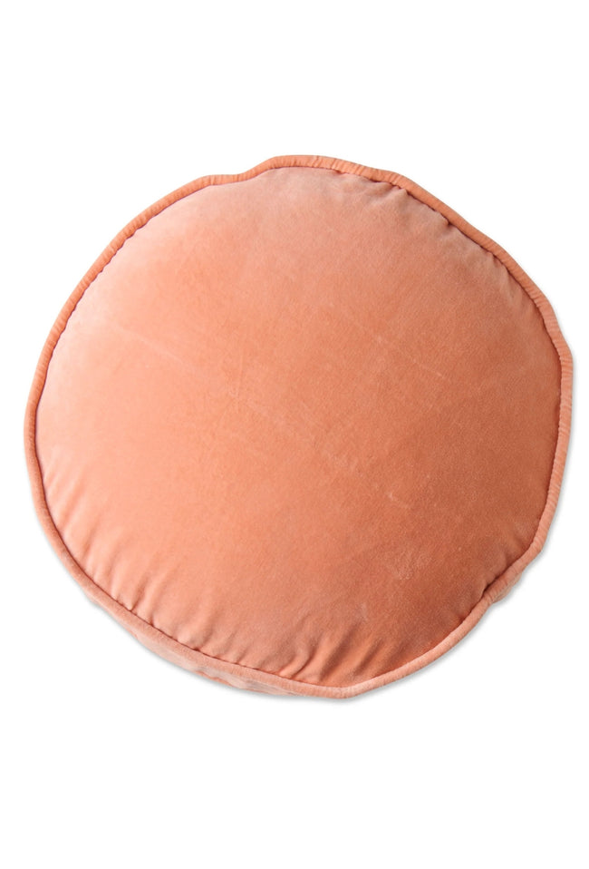 Velvet Pea Cushion - Peach-KIP & CO-P&amp;K The General Store