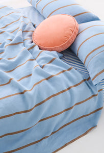 Velvet Pea Cushion - Peach-KIP & CO-P&amp;K The General Store