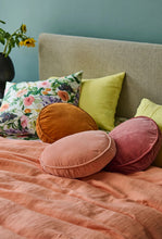 Load image into Gallery viewer, Velvet Pea Cushion - Peach-KIP &amp; CO-P&amp;K The General Store
