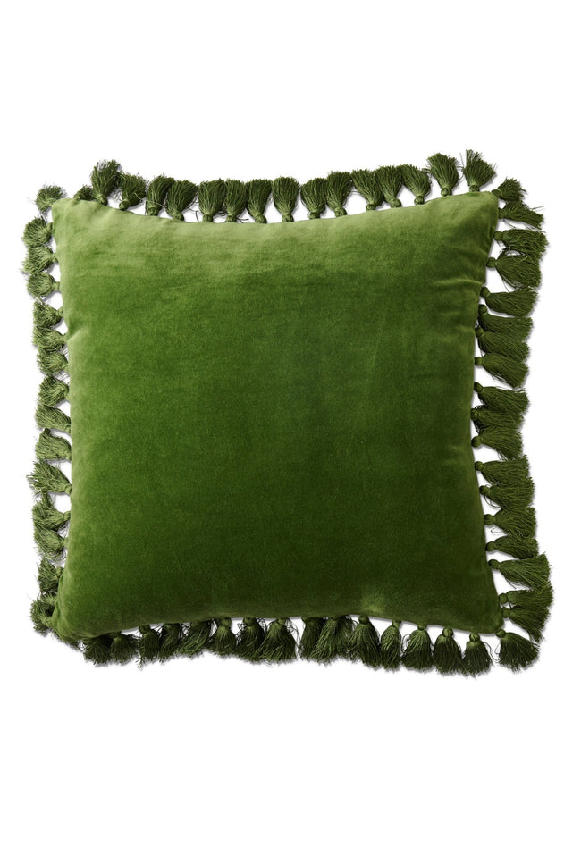 Velvet Tassel Cushion - Campsite-KIP & CO-P&amp;K The General Store