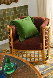 Velvet Tassel Cushion - Campsite-KIP & CO-P&amp;K The General Store