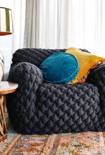Load image into Gallery viewer, Velvet Tassel Cushion - Pecan-KIP &amp; CO-P&amp;K The General Store
