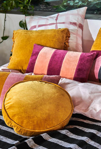 Velvet Tassel Cushion - Pecan-KIP & CO-P&amp;K The General Store