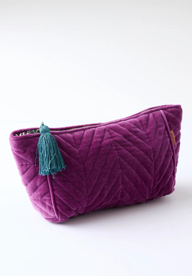 Velvet Toiletry Bag - Wild Grape-KIP & CO-P&amp;K The General Store