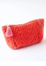Load image into Gallery viewer, Velvet Toiletry Bag - Poppy Queen-KIP &amp; CO-P&amp;K The General Store

