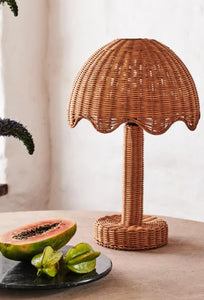 Parasol Rattan Table Lamp-KIP & CO-P&amp;K The General Store