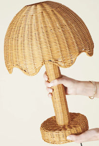 Parasol Rattan Table Lamp-KIP & CO-P&amp;K The General Store