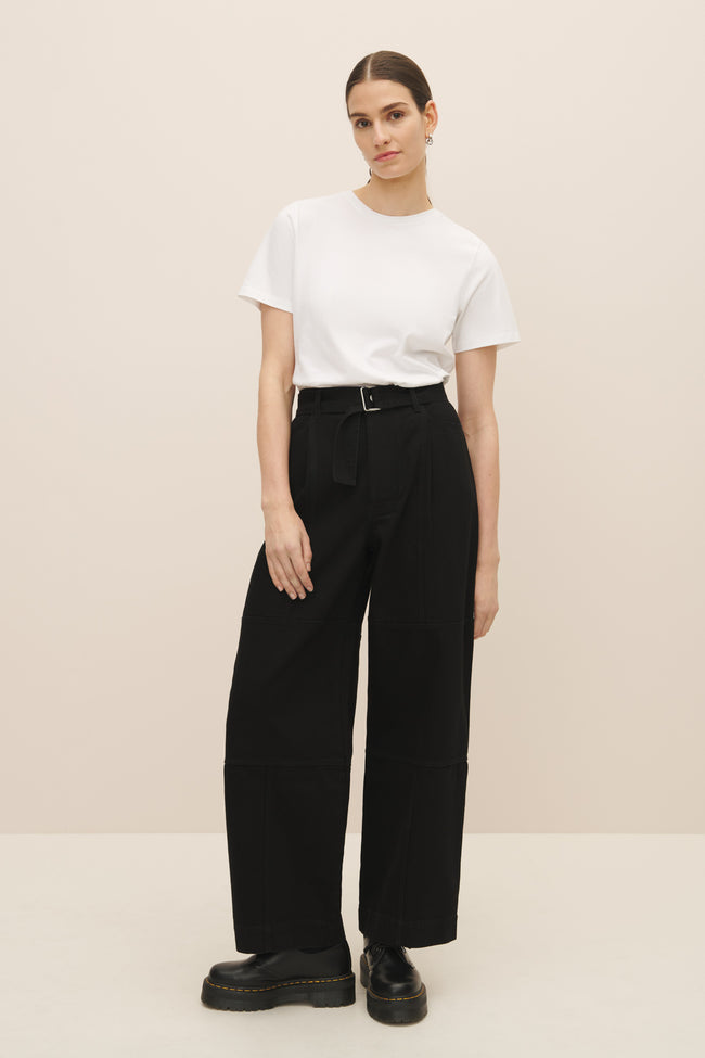 Atelier Pant - Black Denim-KOWTOW-P&amp;K The General Store
