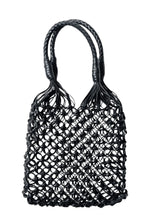 Load image into Gallery viewer, Small Flower Tote - Black-LA TRIBE-P&amp;K The General Store
