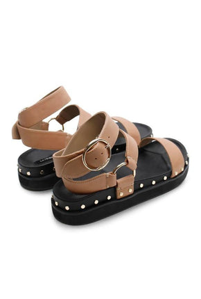 Studded Sandal - Nude-LA TRIBE-P&amp;K The General Store