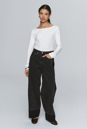 Border Jean - Black/Black Washed