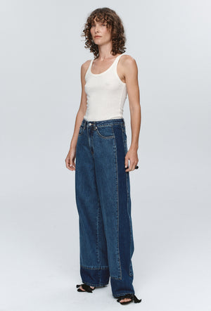 Border Jean - Washed Indigo-MARLE-P&amp;K The General Store
