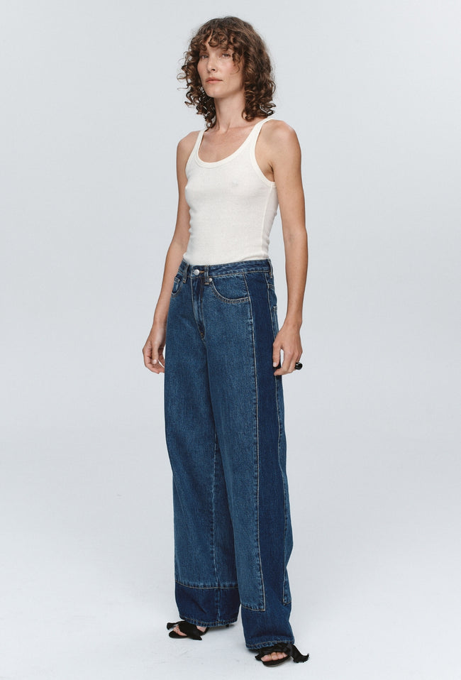 Border Jean - Washed Indigo-MARLE-P&amp;K The General Store