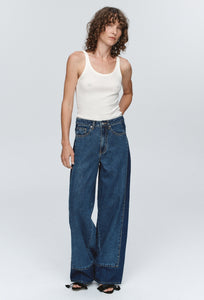 Border Jean - Washed Indigo-MARLE-P&amp;K The General Store