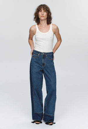 Border Jean - Washed Indigo-MARLE-P&amp;K The General Store