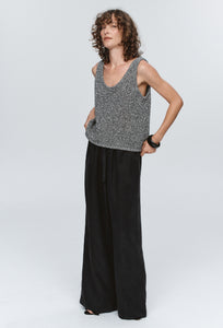 Nova Top - Black / Ivory Melange-MARLE-P&amp;K The General Store