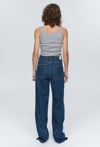 Relaxed Curved Jean - Washed Indigo-MARLE-P&amp;K The General Store