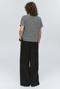 Rumi Top - Black / Ivory Melange-MARLE-P&amp;K The General Store