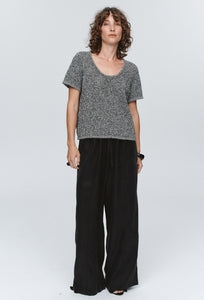 Rumi Top - Black / Ivory Melange-MARLE-P&amp;K The General Store
