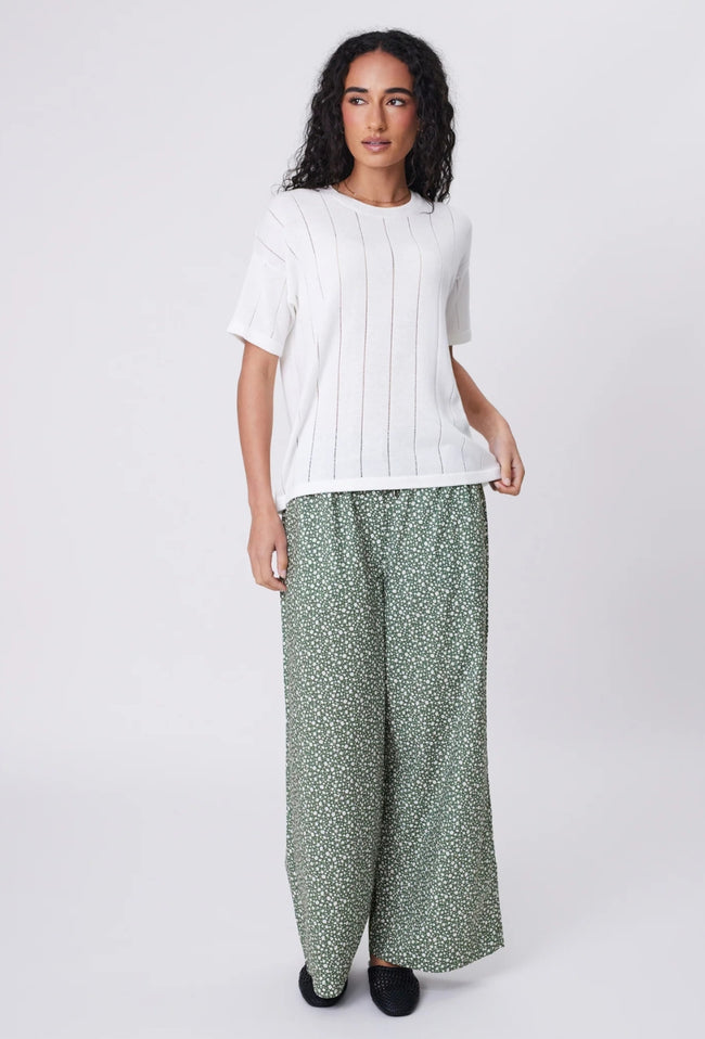 Ember Knit Tee - Chalk-MARLOW-P&amp;K The General Store