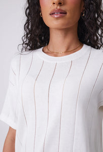 Ember Knit Tee - Chalk-MARLOW-P&amp;K The General Store
