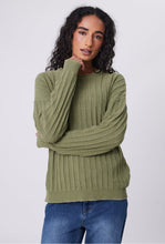 Load image into Gallery viewer, Evergreen Knit Crew - Laurel-MARLOW-P&amp;K The General Store
