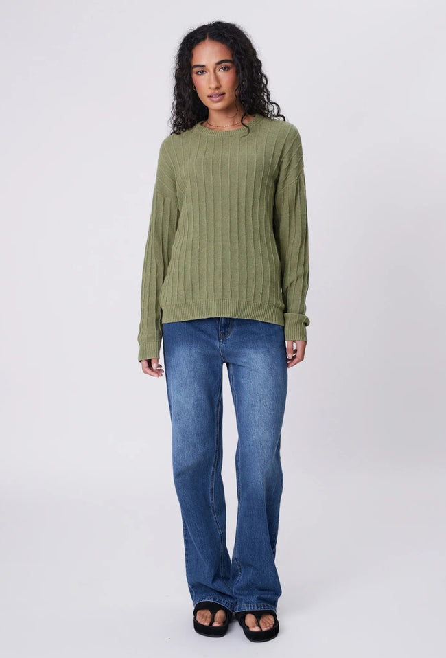 Evergreen Knit Crew - Laurel-MARLOW-P&amp;K The General Store