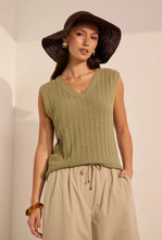 Load image into Gallery viewer, Evergreen Knit Vest - Laurel-MARLOW-P&amp;K The General Store
