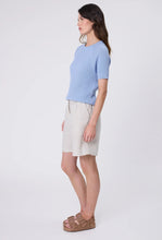 Load image into Gallery viewer, Wisp Knit Tee - Smoke Blue
