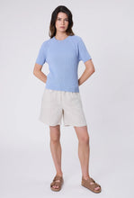 Load image into Gallery viewer, Wisp Knit Tee - Smoke Blue

