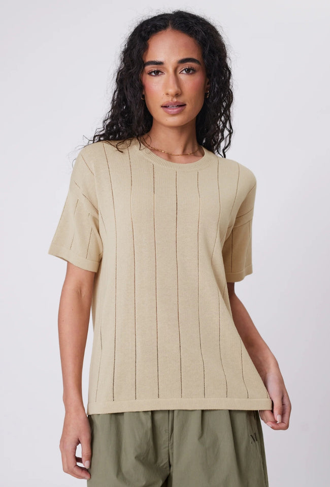 Ember Knit Tee - Humus-MARLOW-P&amp;K The General Store