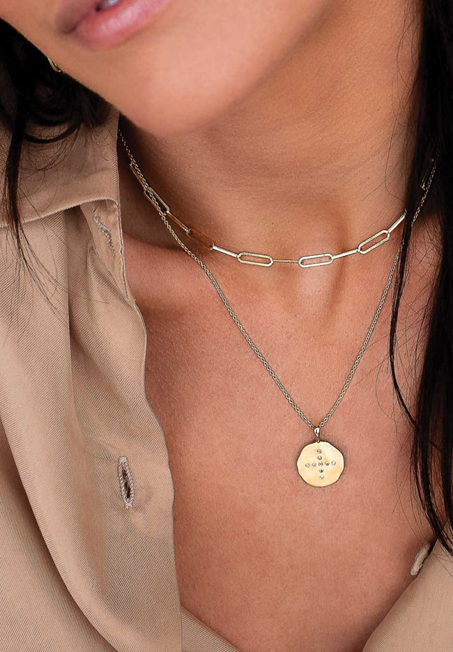 Halcyon Pendant Necklace - 18KT Yellow Gold Plate-Murkani-P&amp;K The General Store