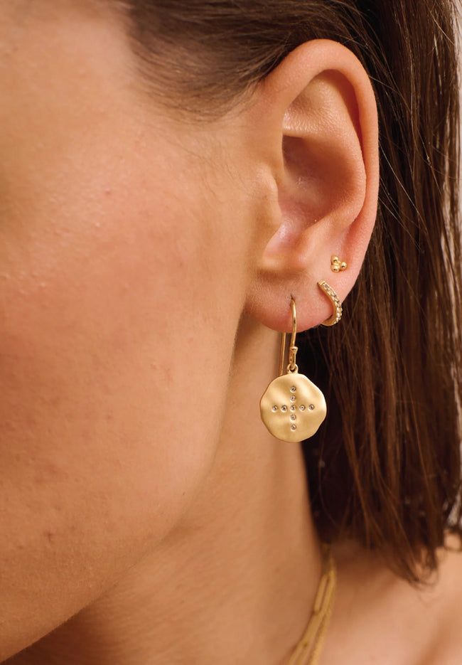 Halcyon Small Earrings - 18KT Yellow Gold Plate-Murkani-P&amp;K The General Store
