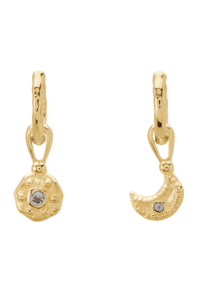 Night Sky Huggies - 18KT Yellow Gold Plate-Murkani-P&amp;K The General Store