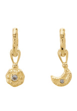 Load image into Gallery viewer, Night Sky Huggies - 18KT Yellow Gold Plate-Murkani-P&amp;K The General Store
