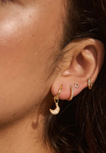 Load image into Gallery viewer, Night Sky Huggies - 18KT Yellow Gold Plate-Murkani-P&amp;K The General Store
