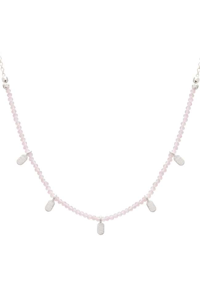 Rose Quartz Choker - Sterling Silver-Murkani-P&amp;K The General Store