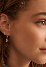 Load image into Gallery viewer, Reflection Tear Drop Huggies -18KT Yellow Gold Plate-Murkani-P&amp;K The General Store
