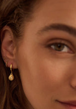 Load image into Gallery viewer, Reflection Tear Drop Huggies -18KT Yellow Gold Plate-Murkani-P&amp;K The General Store
