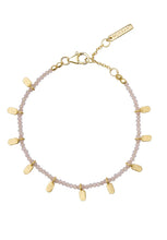 Load image into Gallery viewer, Rose Quartz Bracelet - 18KT Yellow Gold Plate-Murkani-P&amp;K The General Store
