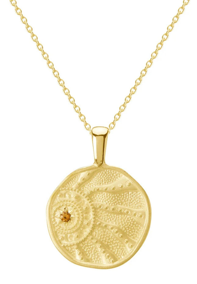 Sun Spirit Necklace - 18KT Yellow Gold Plate-Murkani-P&amp;K The General Store